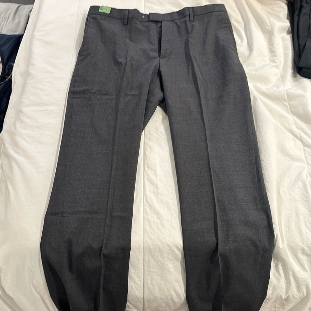 nana Republic Slim Fit Marzotto Fine Italian Fabric Grey Dress Pants